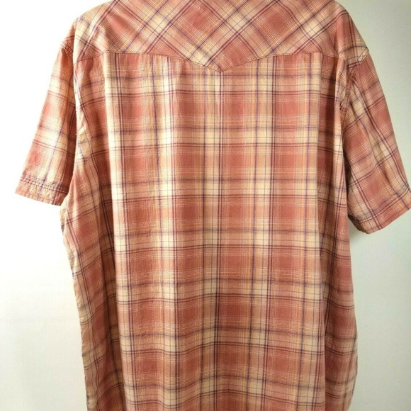Western Pearl Snap Plaid Short Sleeve N31-0113P - Picture 6 of 6